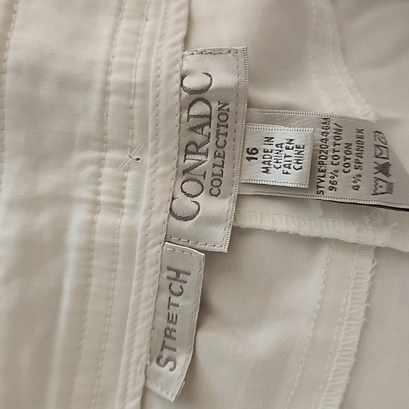 Cotton blend capri pant white size 16 new with tags - Picture 6 of 6